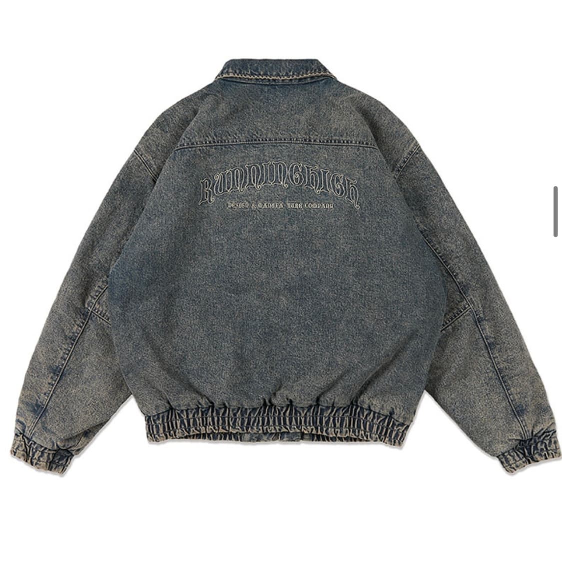 정가 19만원 러닝하이 바시티 로고 워시드 데님 점퍼 베이지 상품이미지8