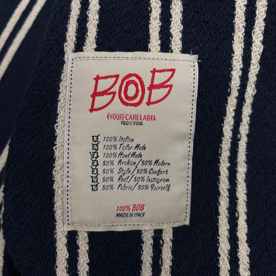 비오비 스트라이프 싱글 브레스트 블레이저 v1480 상품이미지7