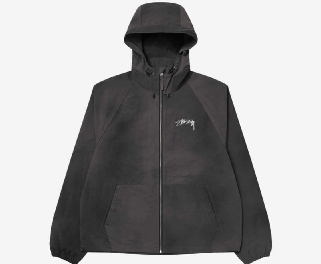 스투시 웨이브 다이 비치 쉘 자켓 블랙 팝니다. 상품이미지1