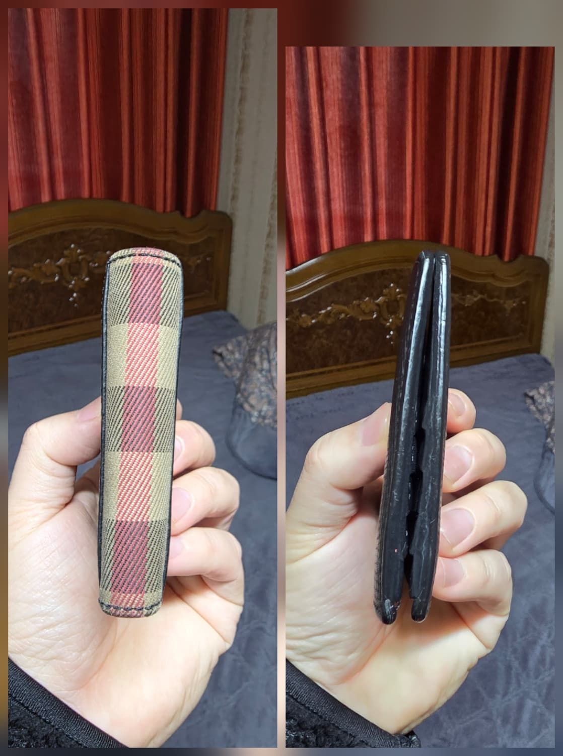 (정품) 버버리 하우스체크 반지갑/40397371/개인/팝니다. 상품이미지6