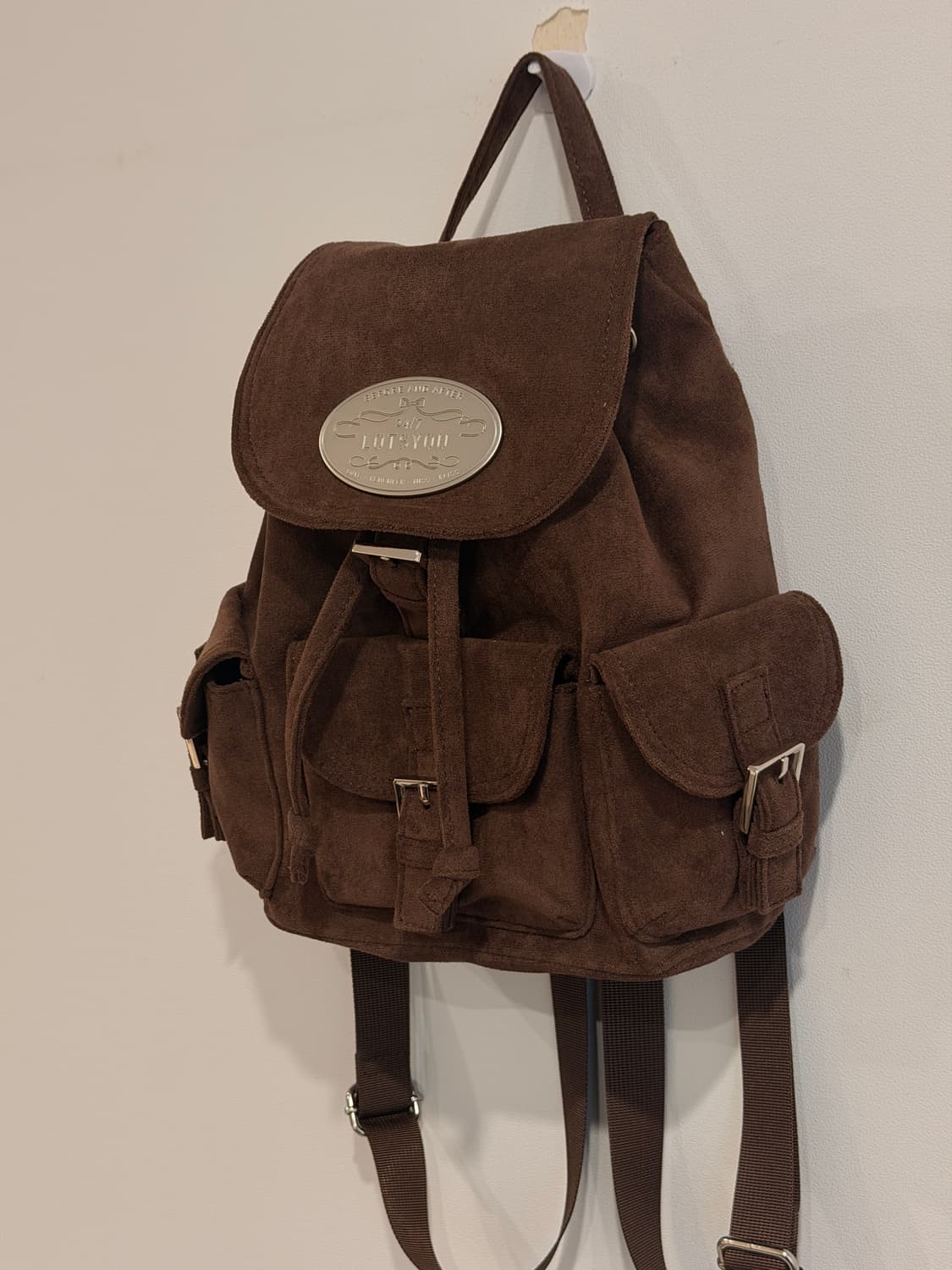 라츠유 노스텔지아 츄비 백팩 _ 스웨이드 브라운 상품이미지6