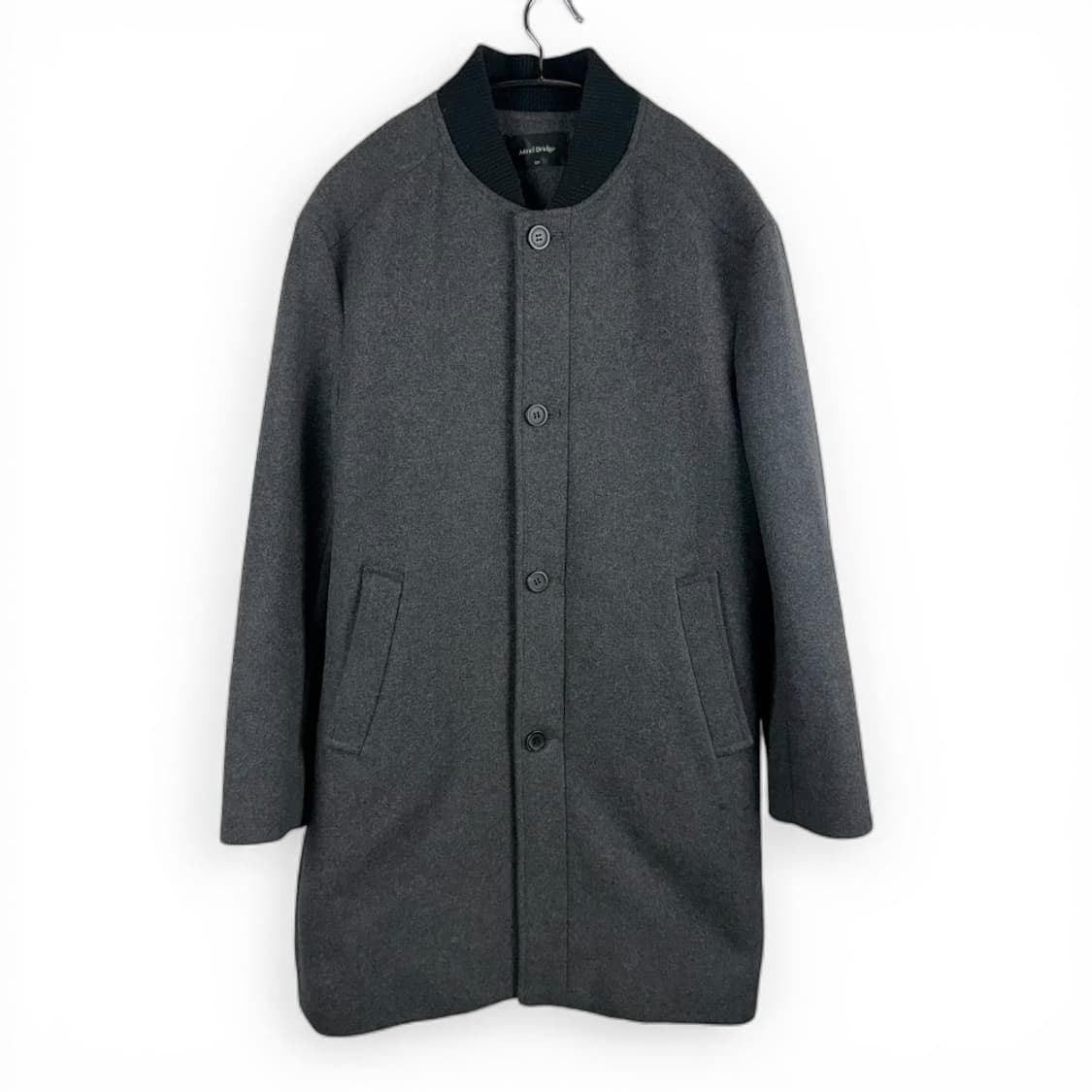 (100) 마인드브릿지 울 코트 차콜 상품이미지1