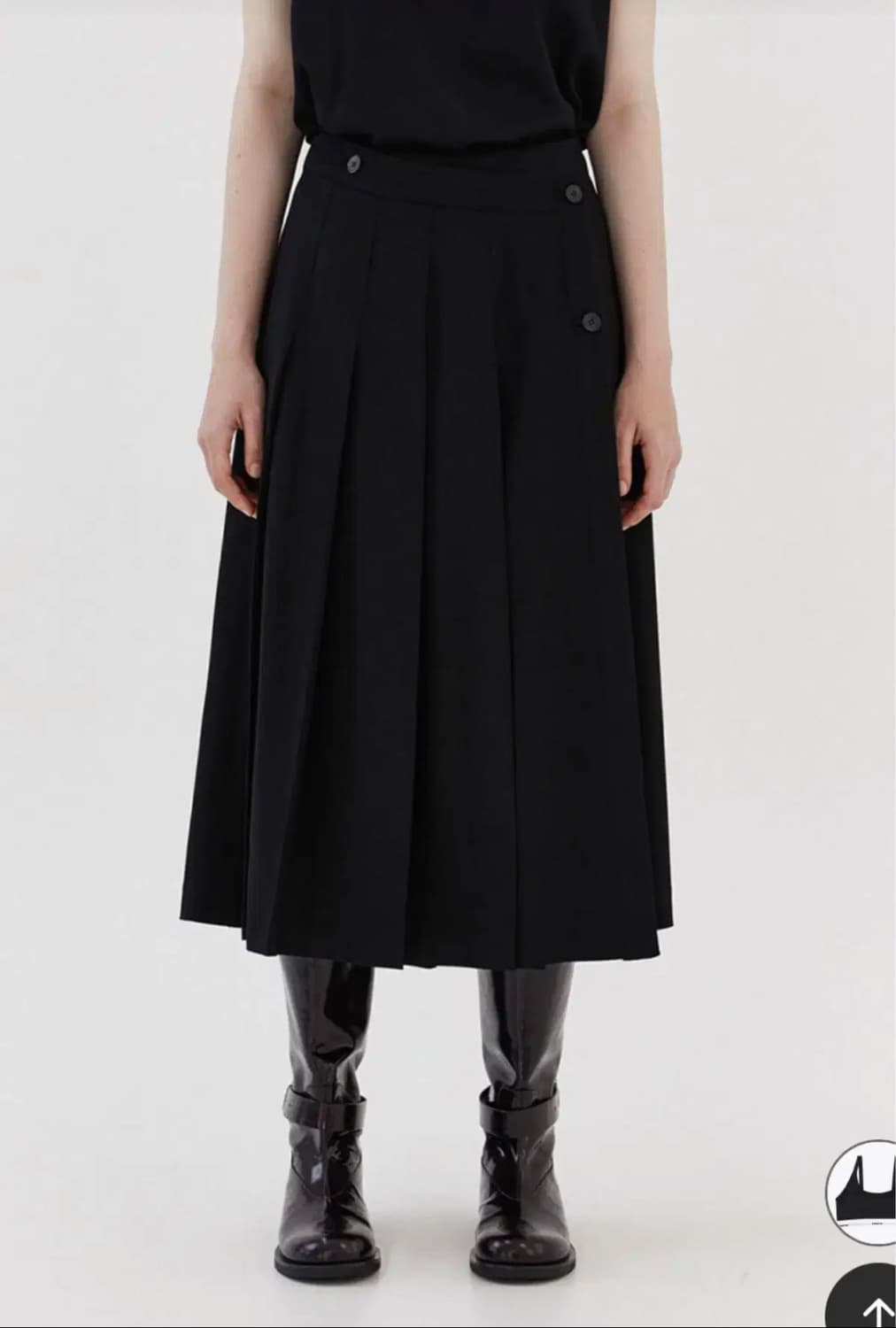 에핑글러 플리츠 랩 스커트 상품이미지4