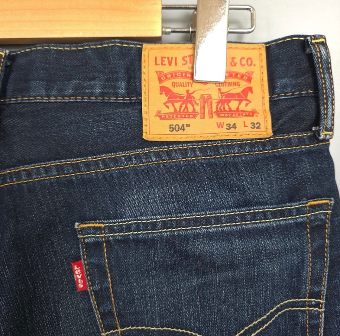 리바이스 Levis 504 레귤러 스트레이트 진 W34 L32 상품이미지4