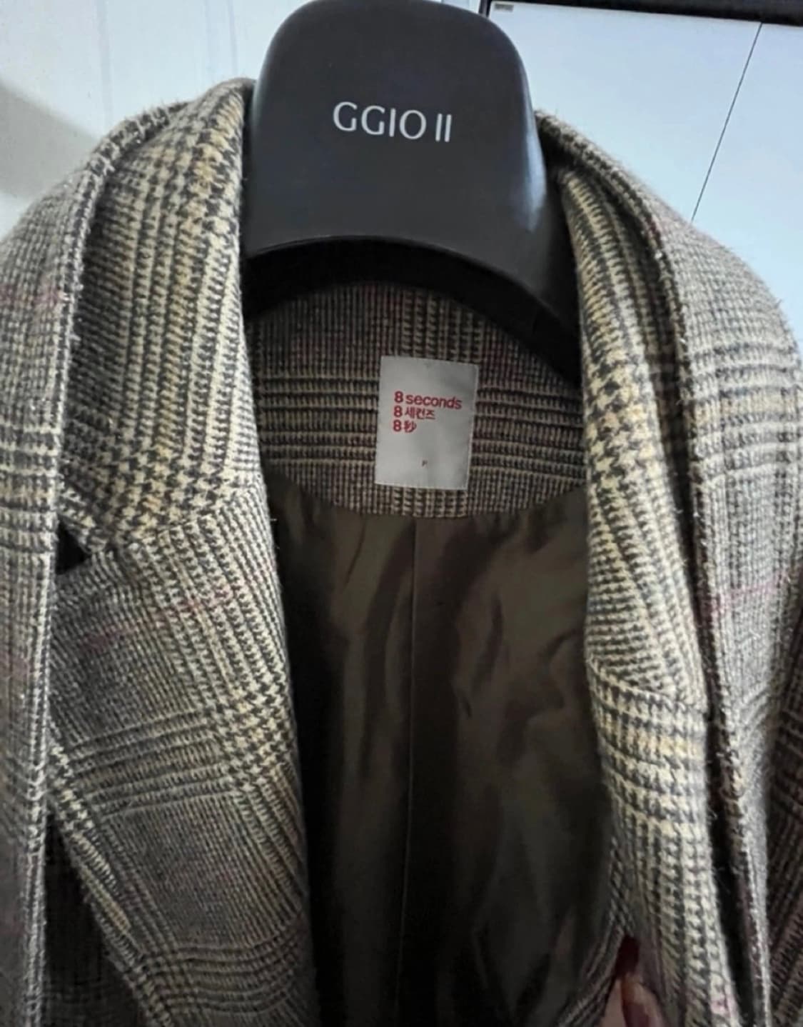 에잇세컨즈 8seconds 여성 벨티드 헤링본 체크 롱코트 상품이미지6