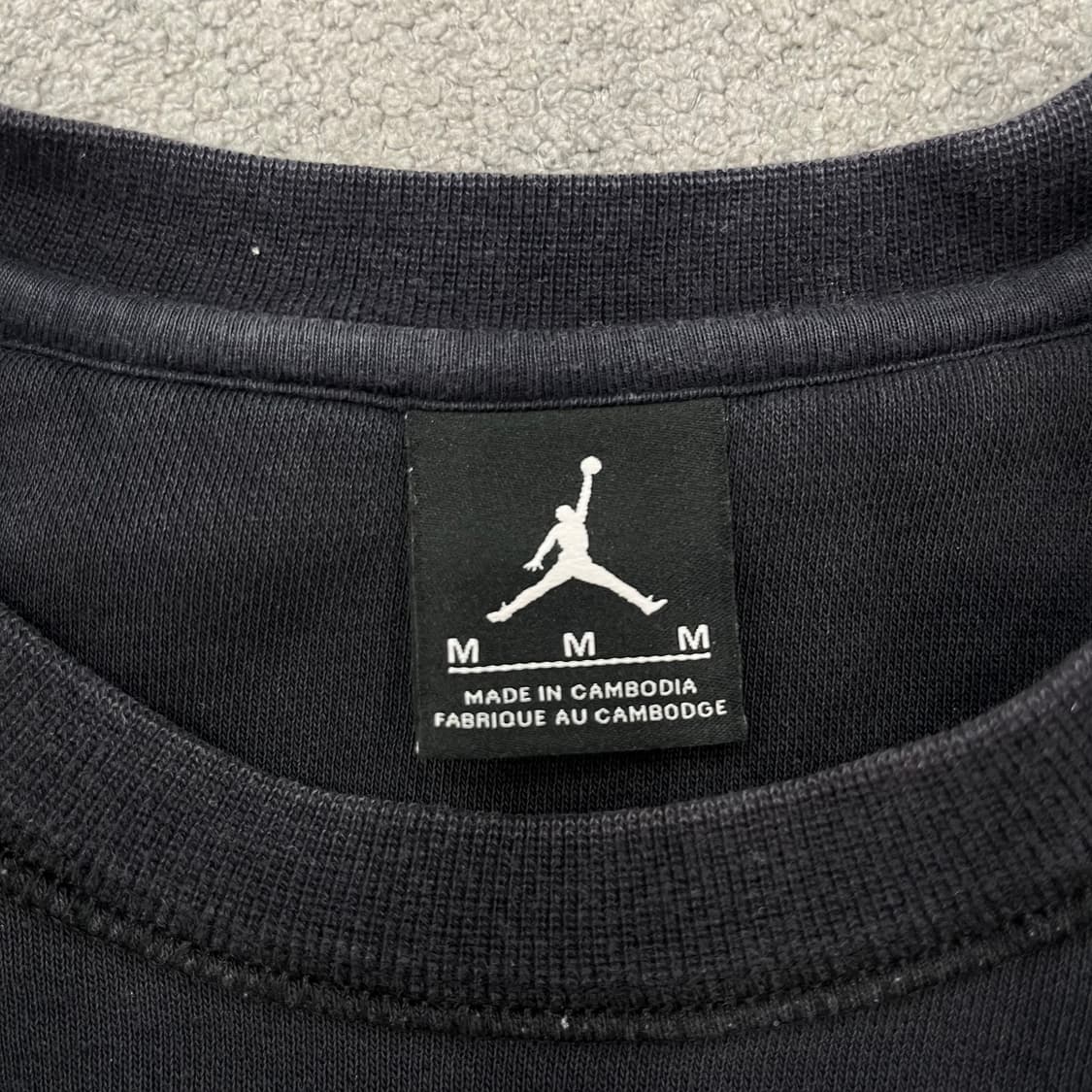 M 조던 블랙 맨투맨 티셔츠 상품이미지4