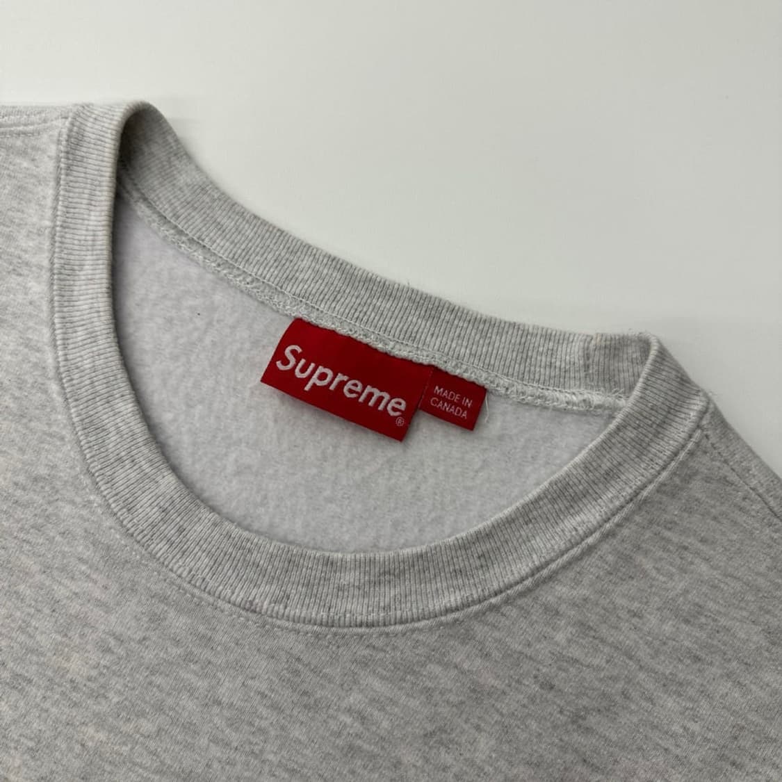 SUPREME 슈프림 스몰 박스 로고 헤더 그레이 크루넥 맨투맨 상품이미지4