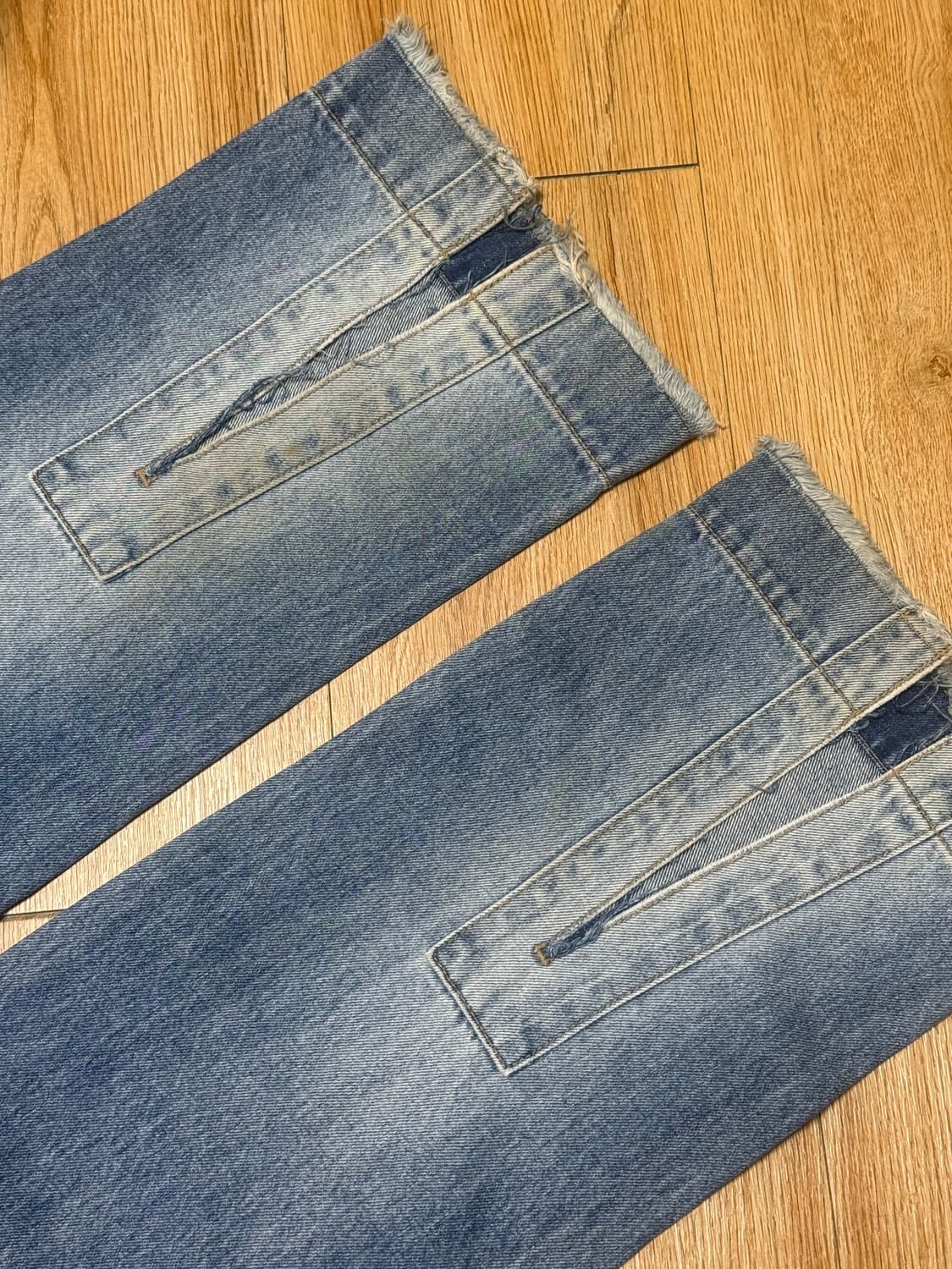 일리고 프린지 슬릿 데님 팬츠 상품이미지4