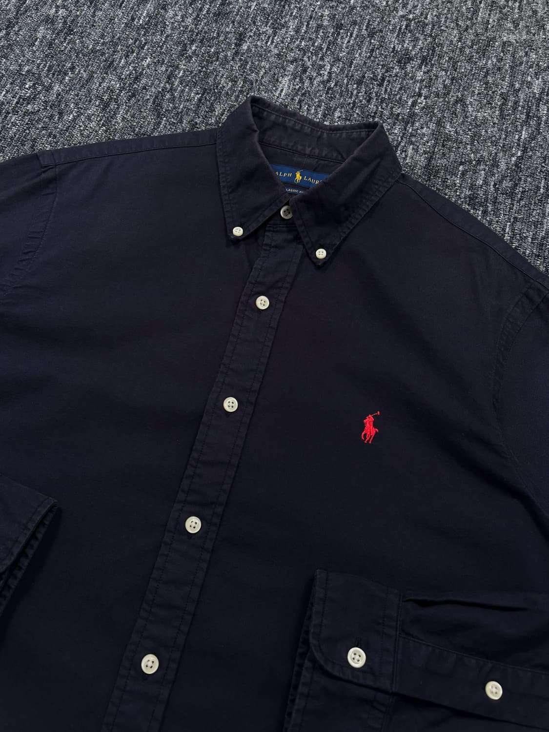 폴로 클래식 핏 네이비 셔츠 상품이미지4