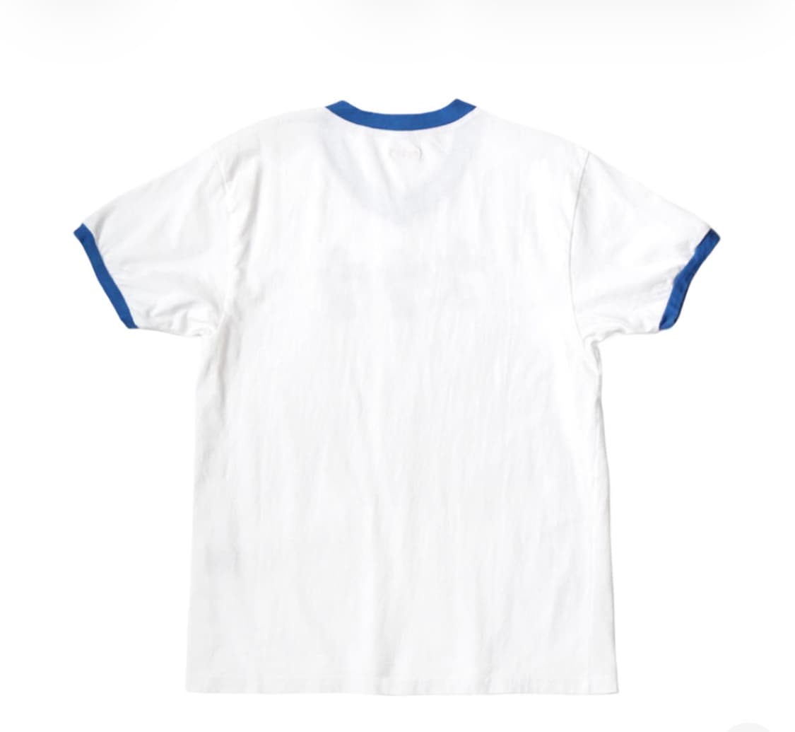 캐피탈 20 저지 브이넥 링거 티셔츠 럭키 배터리 백 화이트 상품이미지2