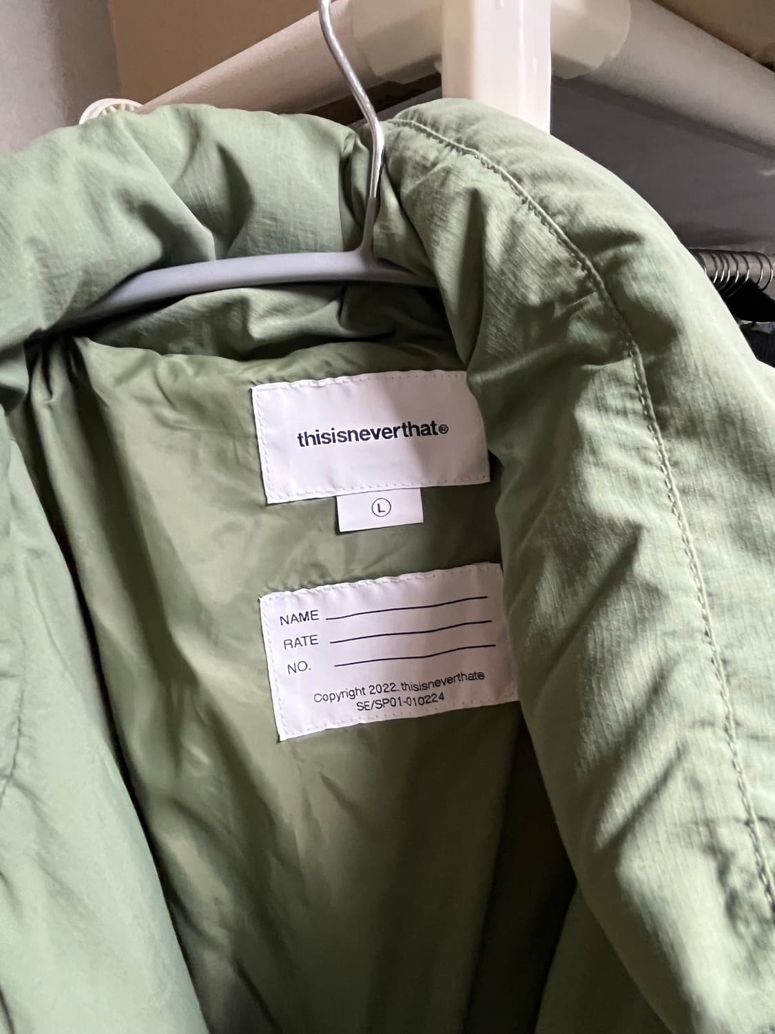 디스이즈네버댓 몬스터 다운 파카 올리브 L사이즈 상품이미지6