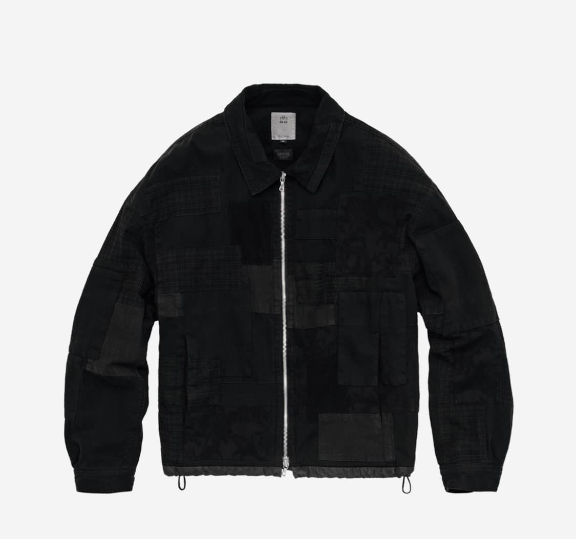 [4] 폴리테루 패치워크 스윙탑블랙 상품이미지1