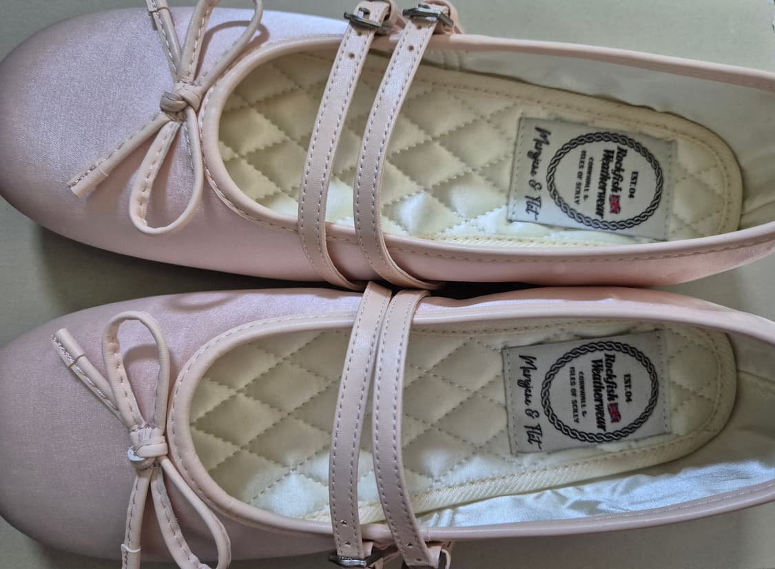 락피쉬웨더웨어 투 스트랩 메리제인 사틴(핑크) 250 상품이미지1