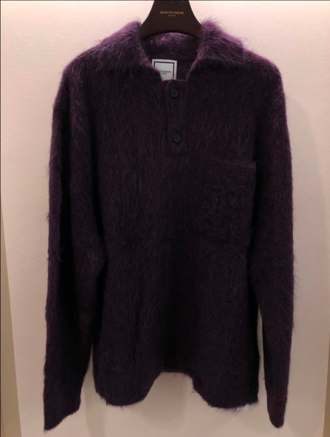 우영미 모헤어 바이올렛 퍼플 니트 판매합니다! 상품이미지3