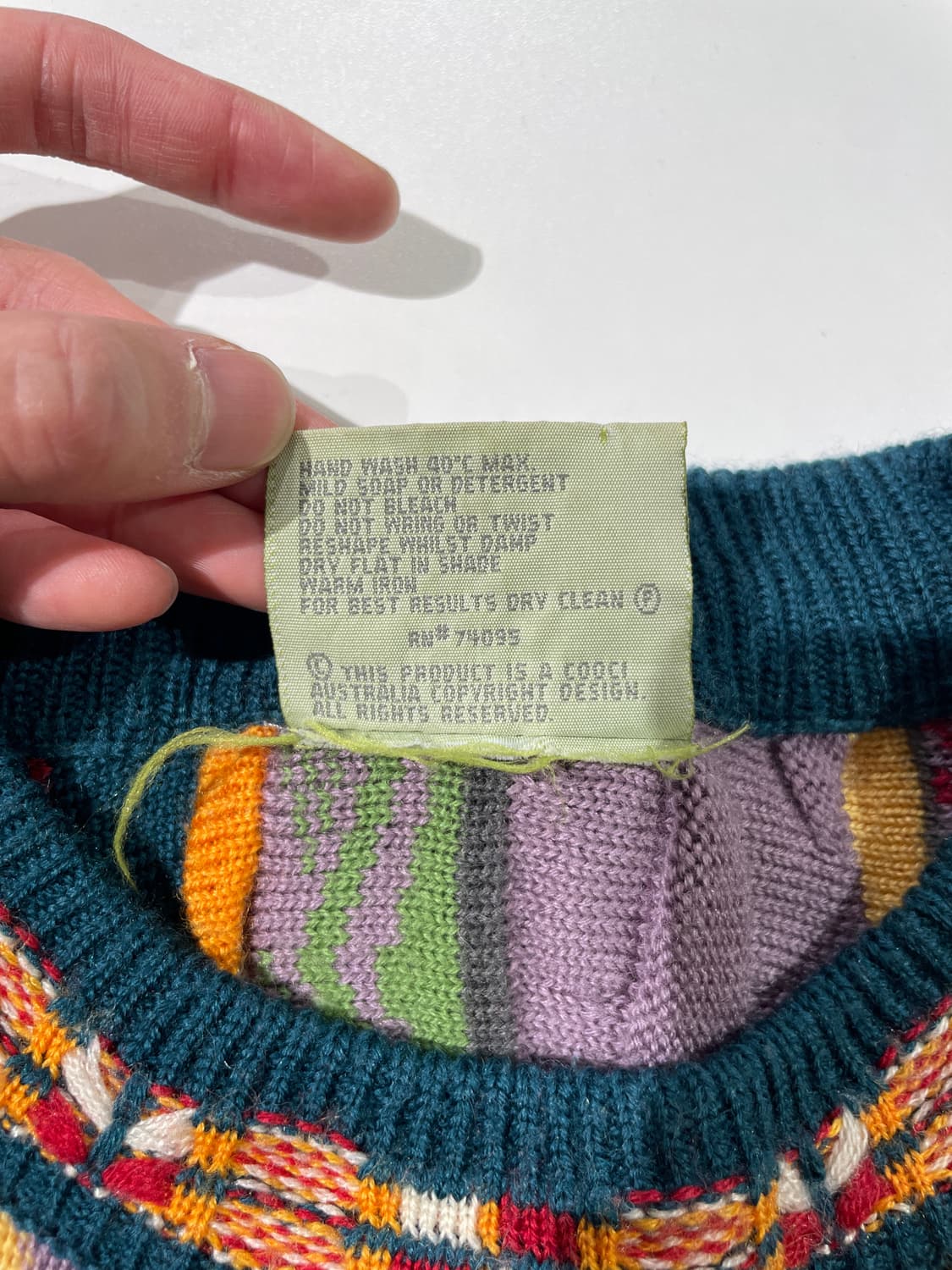 쿠지 오스트레일리아 믹스 크루넥 케이블 스웨터 상품이미지8