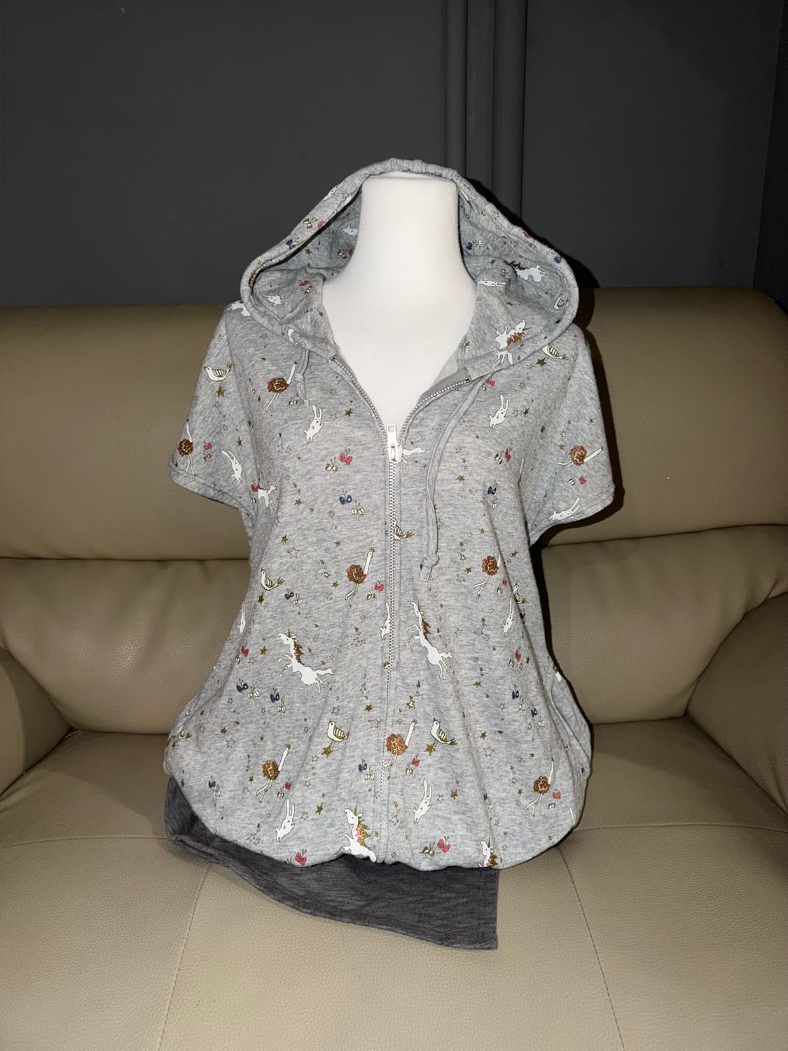 scolar unique printing hood zip-up 상품이미지1