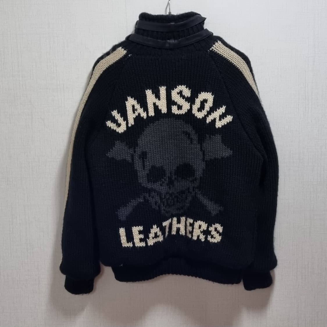 ( XL ) 밴슨 VANSON 밴슨 스컬 코위찬 니트 집업 상품이미지4
