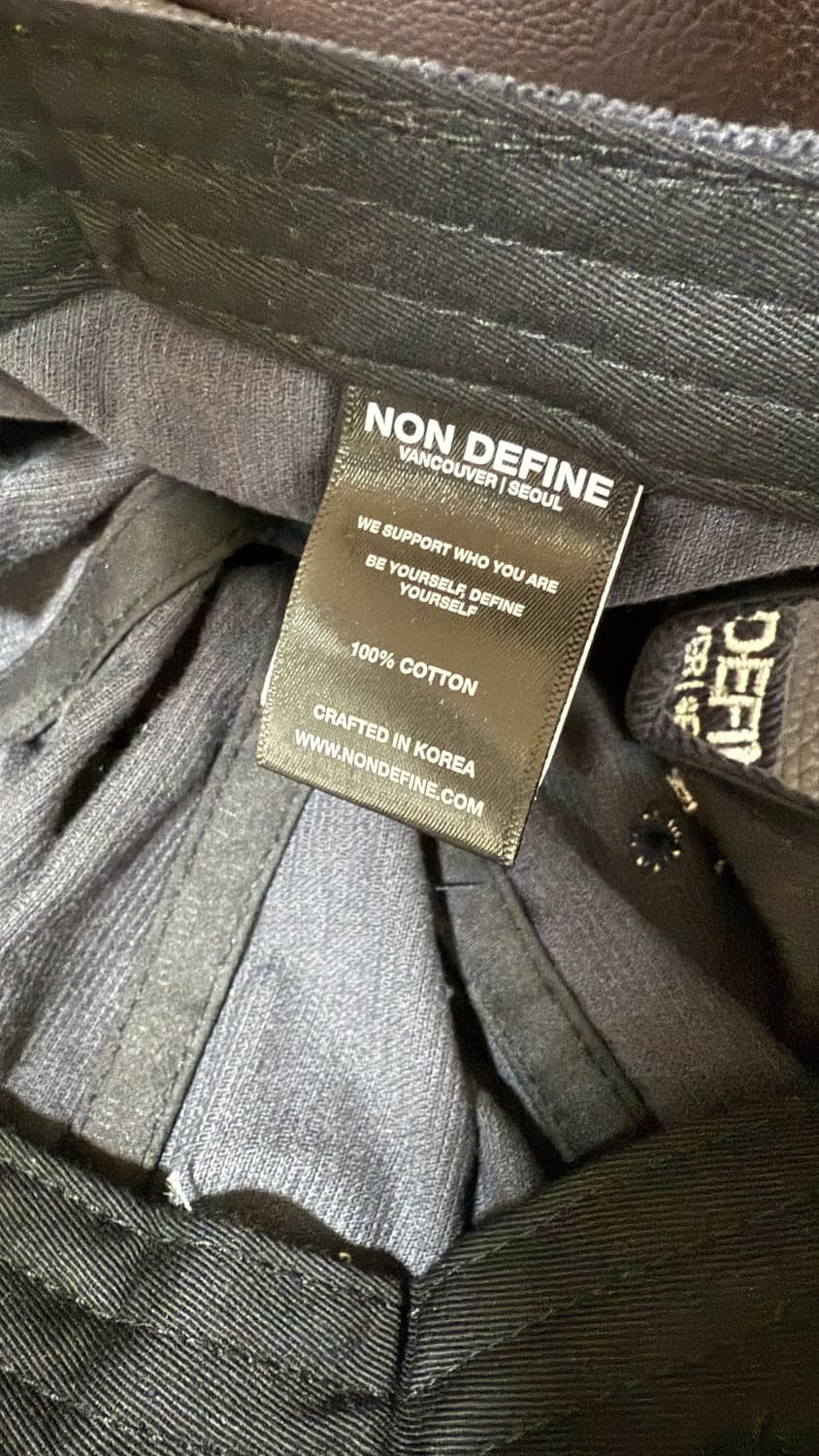 [NON DEFINE] 코듀로이 네이비 볼캡 상품이미지4