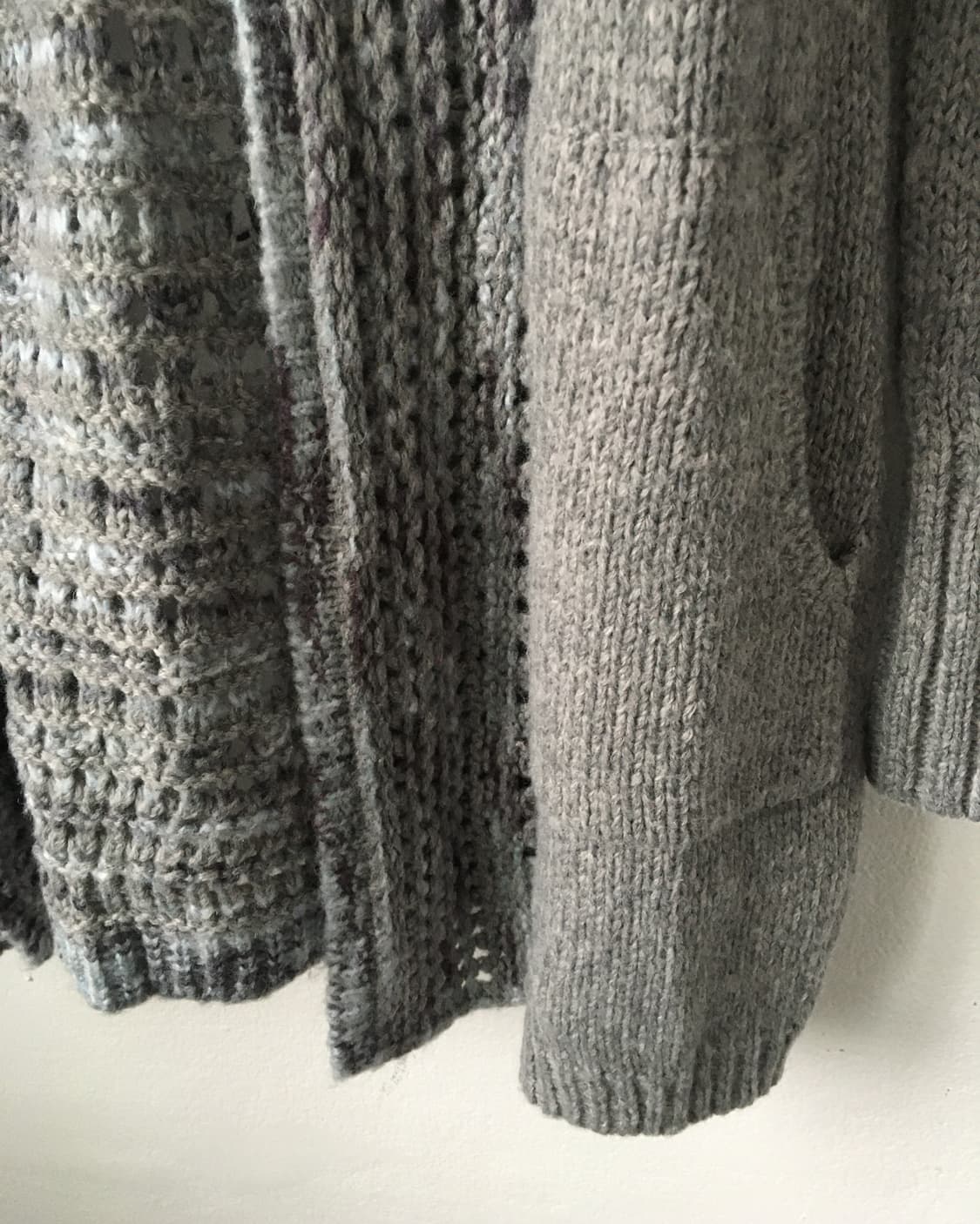 Punching point open hood cardigan 상품이미지5