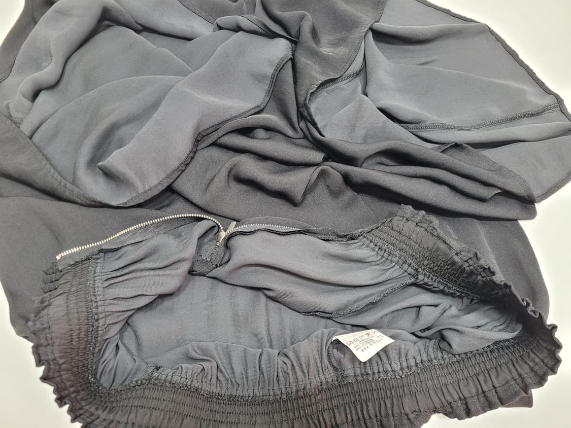 SISLEY 시슬리 밴딩 와이드 팬츠 / 여 70-98 (44) 블랙
 상품이미지7