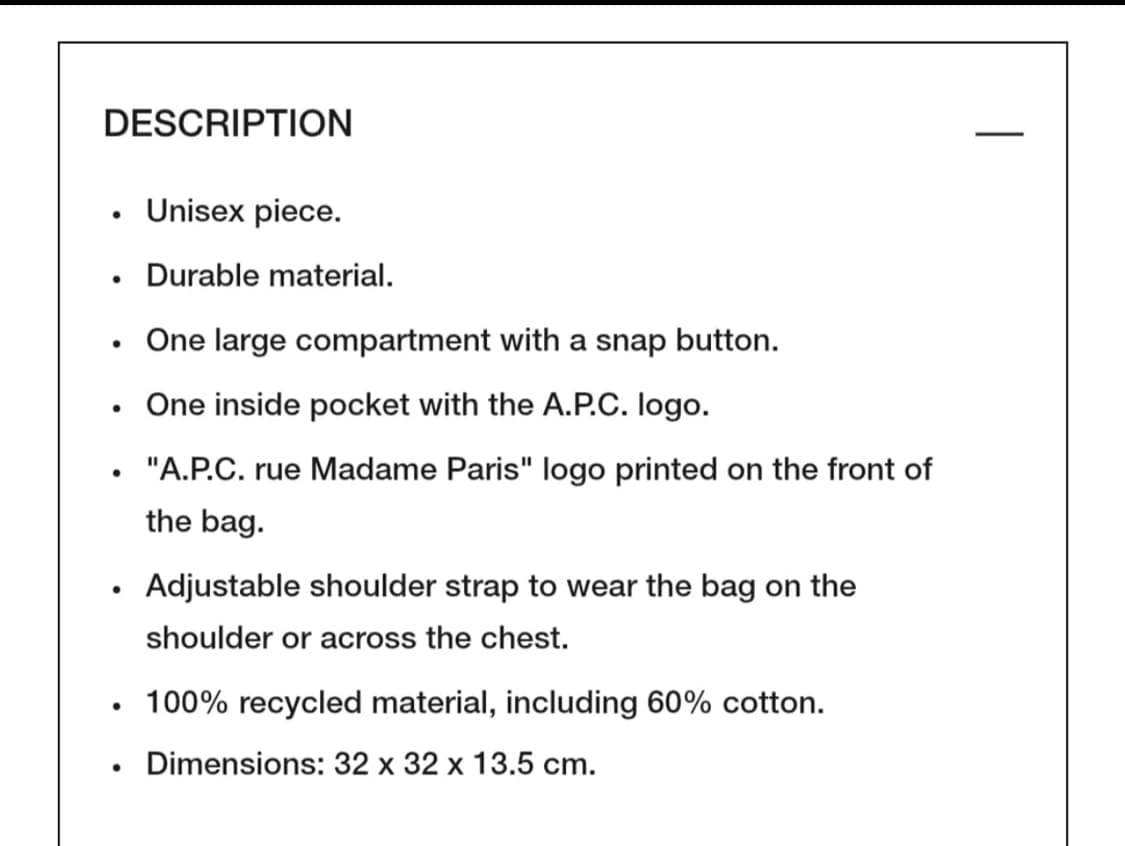 (새상품60%할인)APC 아페쎄 정품 남녀공용 저널 숄더백 블랙 상품이미지6