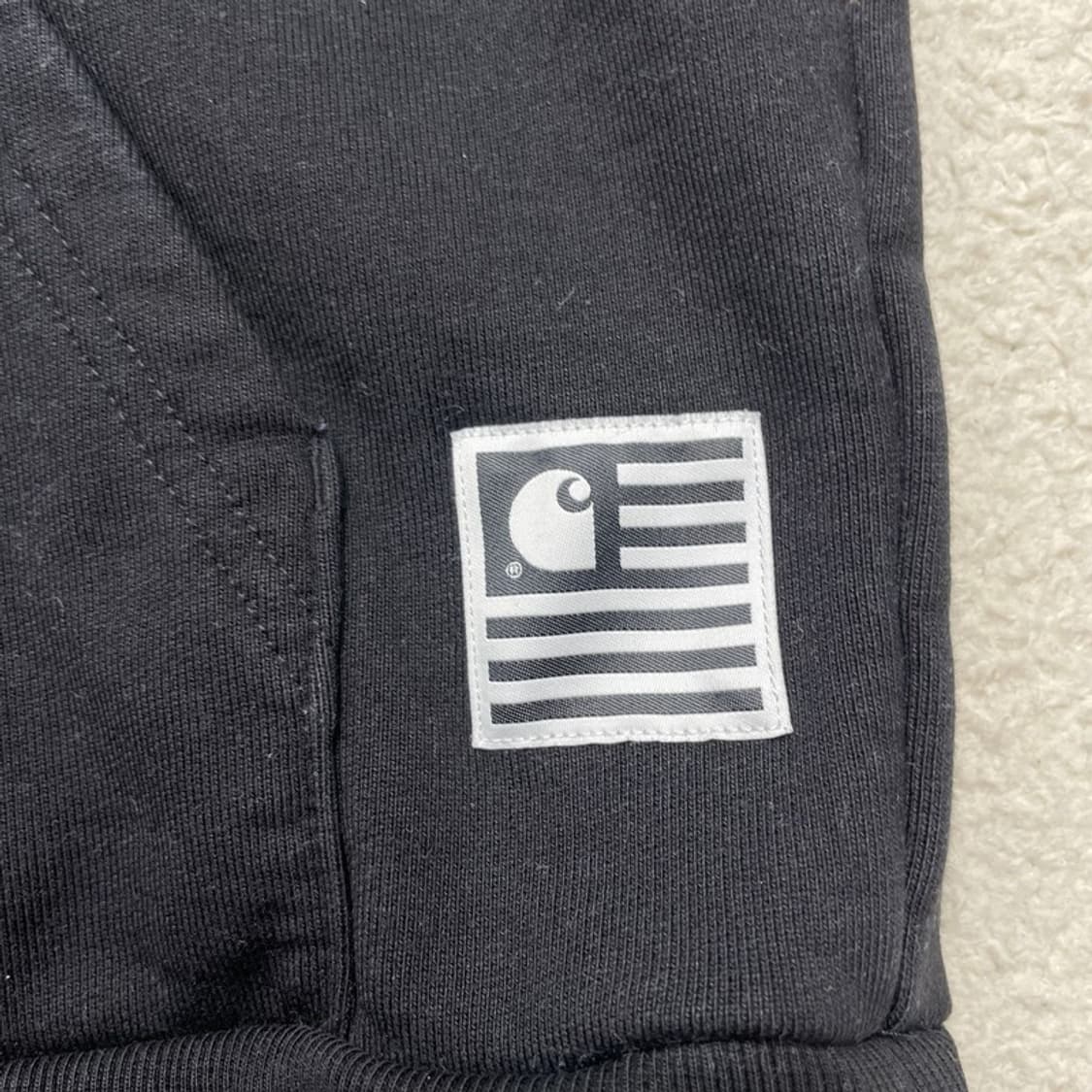 CARHARTT 백로고 후드 블랙 S 상품이미지2