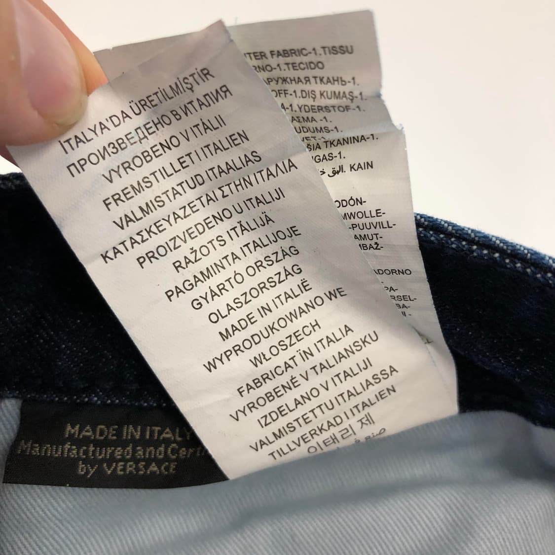 베르사체 바로코 패턴 데님진 30-31 인치 상품이미지7