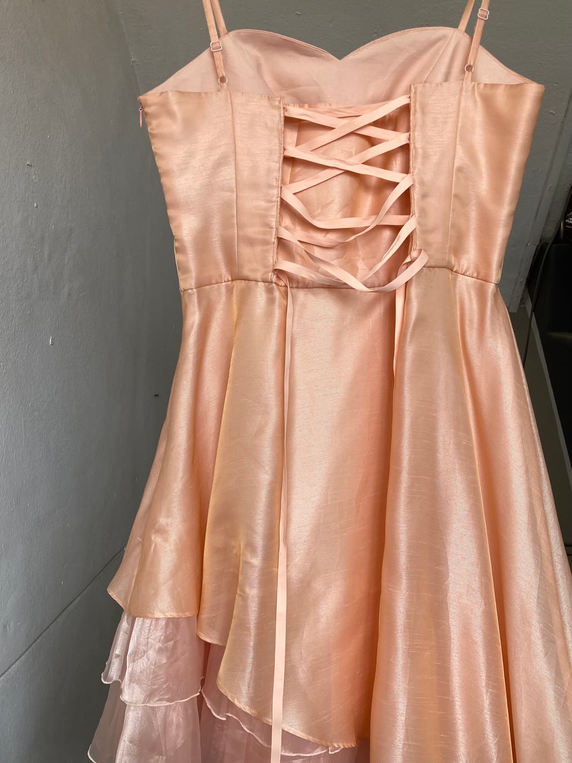 코랄 핑크 파티 드레스 상품이미지6