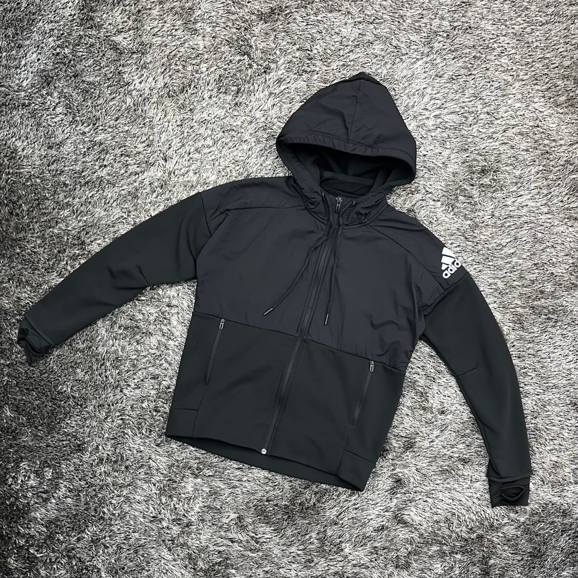 아디다스 여성 후드 집업 히트 바람막이 (M) 상품이미지1