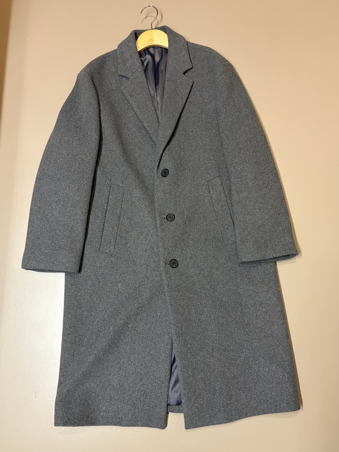 무신사 스탠다드 데일리 싱글코트 미디엄 그레이 상품이미지8