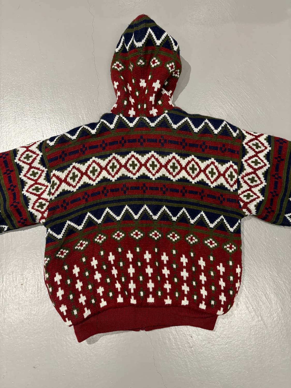 빈티지 니트 후드 집업 상품이미지6