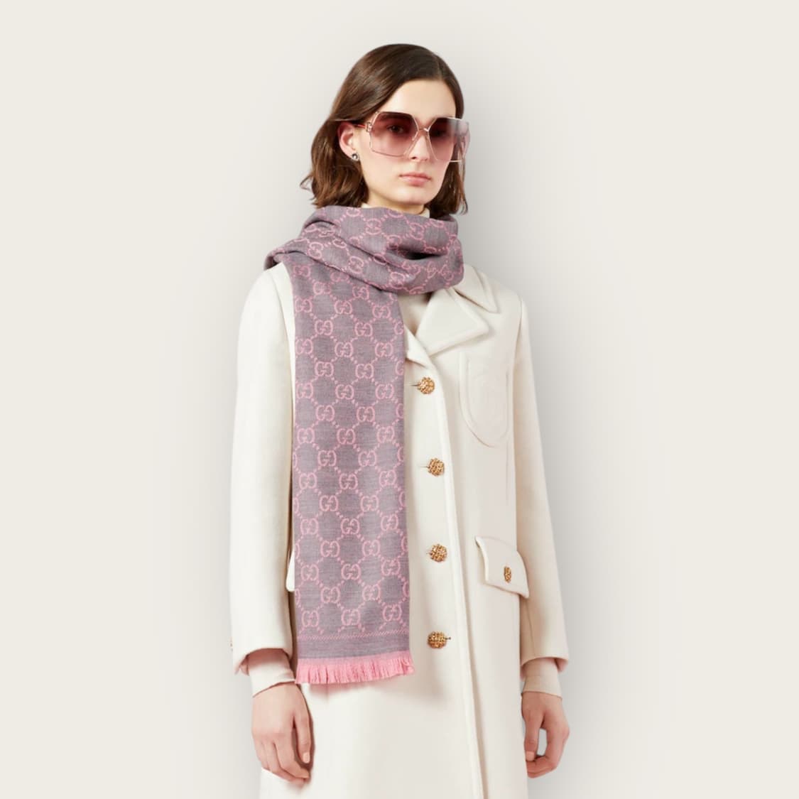 구찌 신형 자카드 리버시블 머플러 상품이미지1