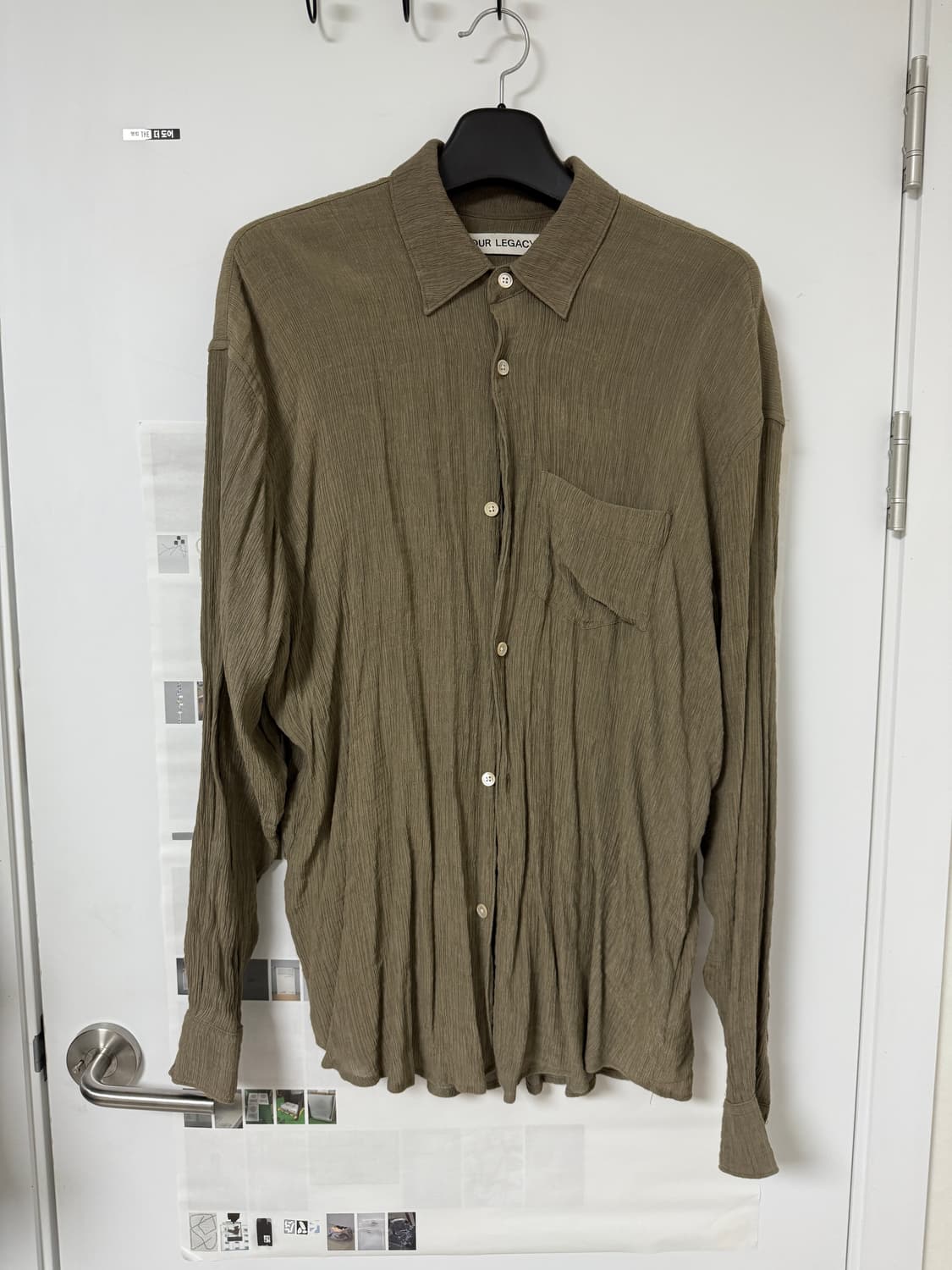 아워레가시 체스트포켓 플리츠셔츠 상품이미지1