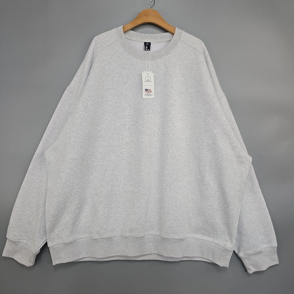 미사용새제품) 오까네(OKKANE) 빅사이즈 기모 맨투맨 5XL 상품이미지1