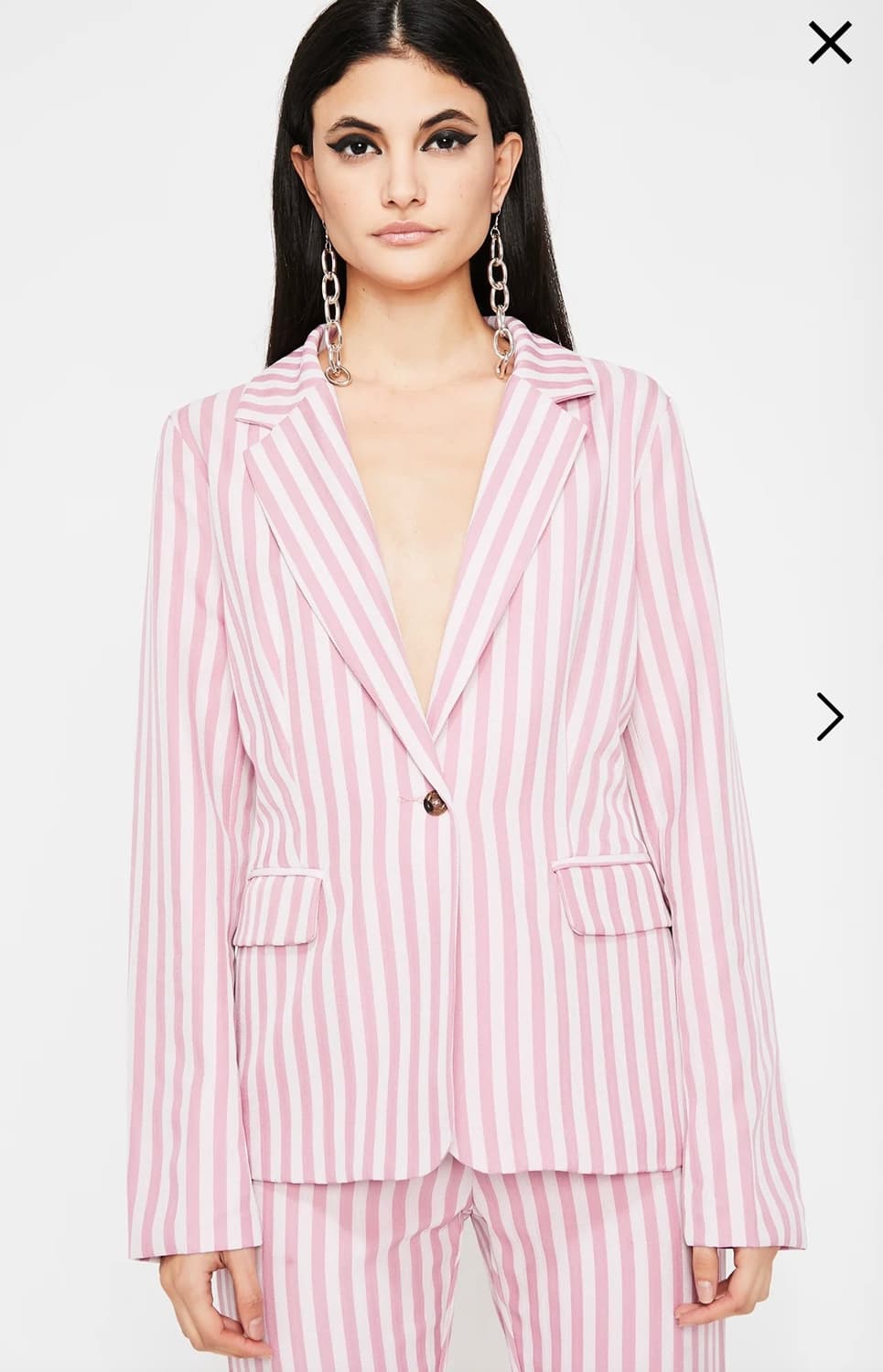 옐로우 스트라이프 블레이저 상품이미지1