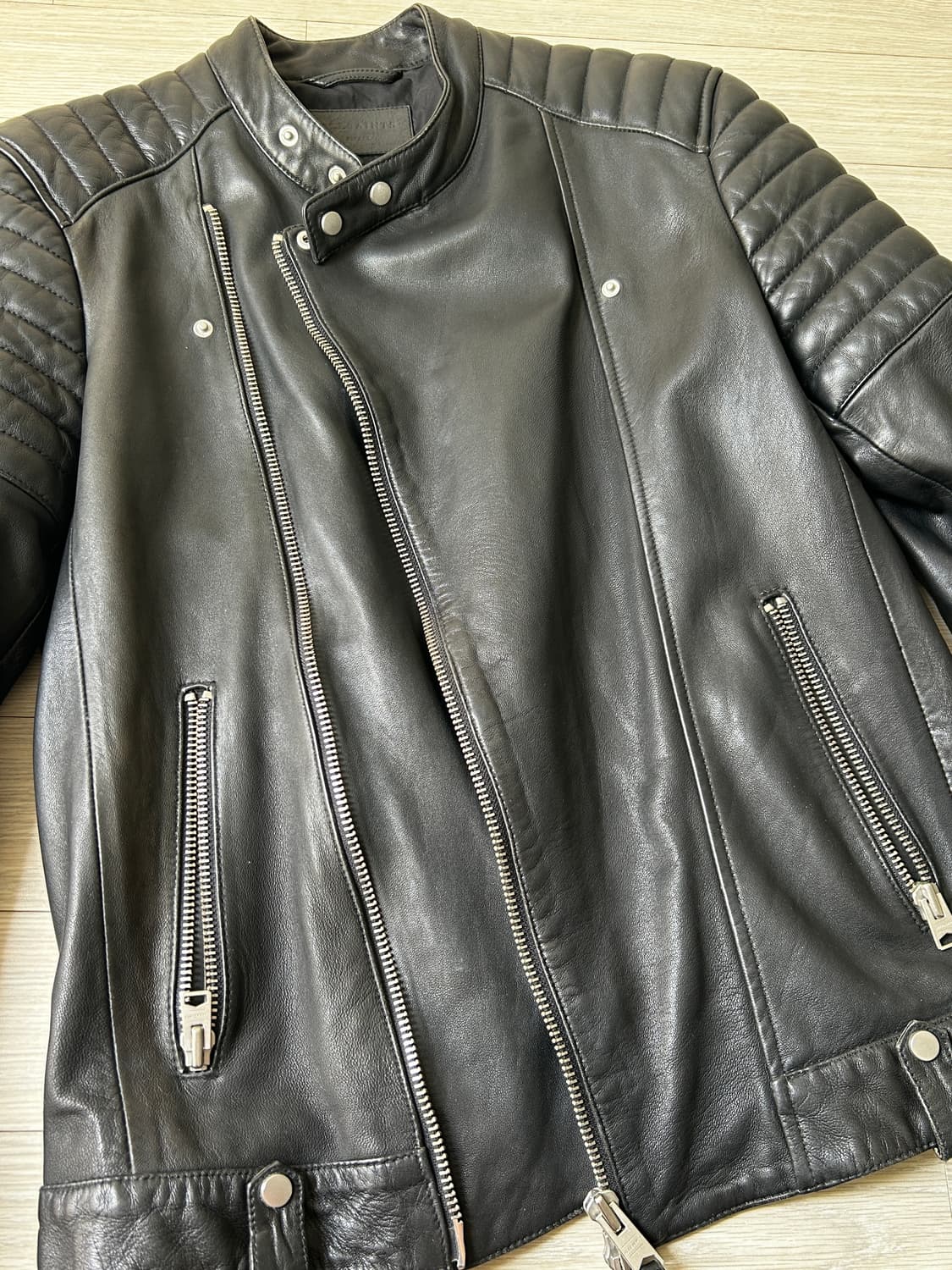 올세인츠 사선지퍼 가죽자켓 상품이미지3