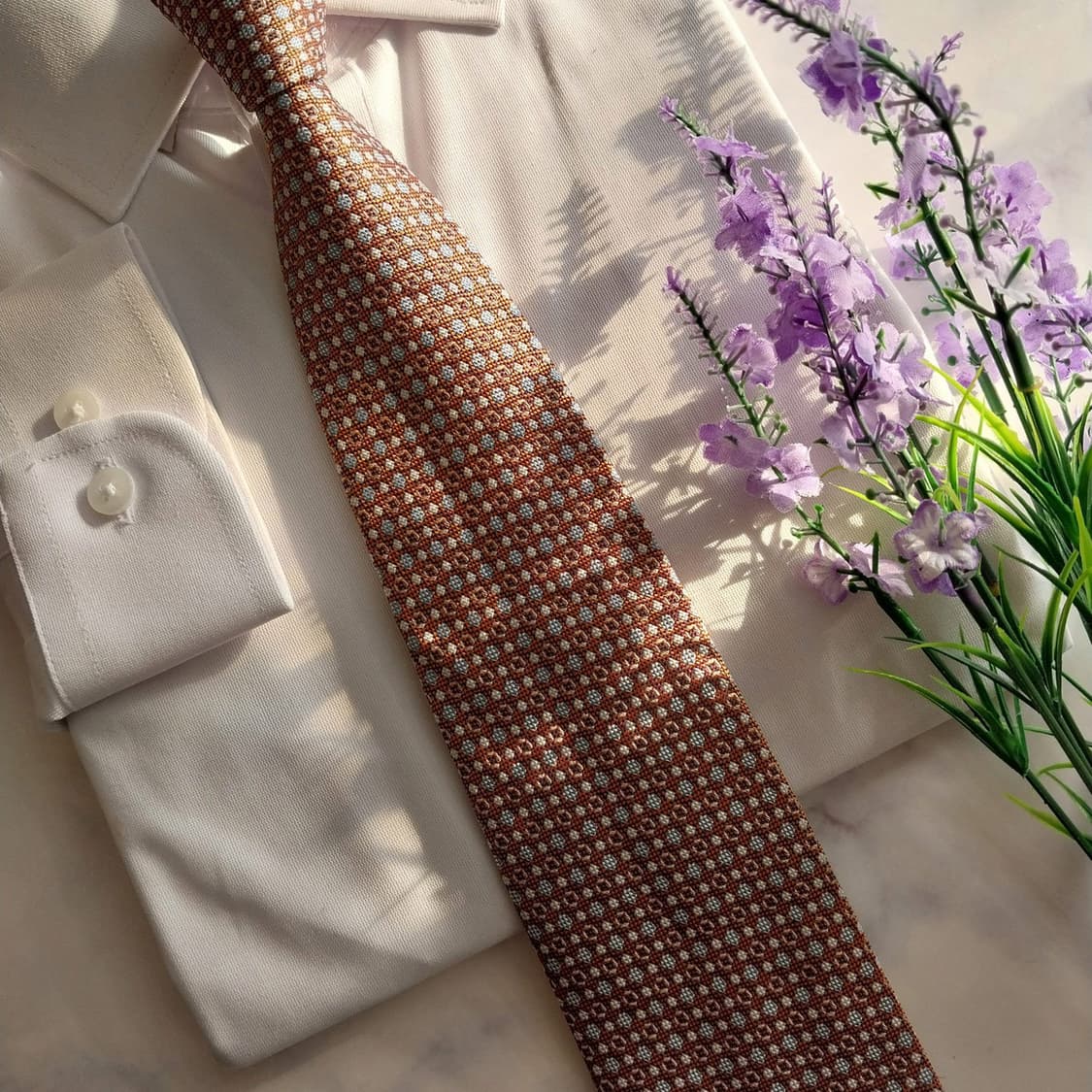 앤드류스타이 실크 마이크로 패턴 넥타이 9.2cm A+등급 K1356
 상품이미지8