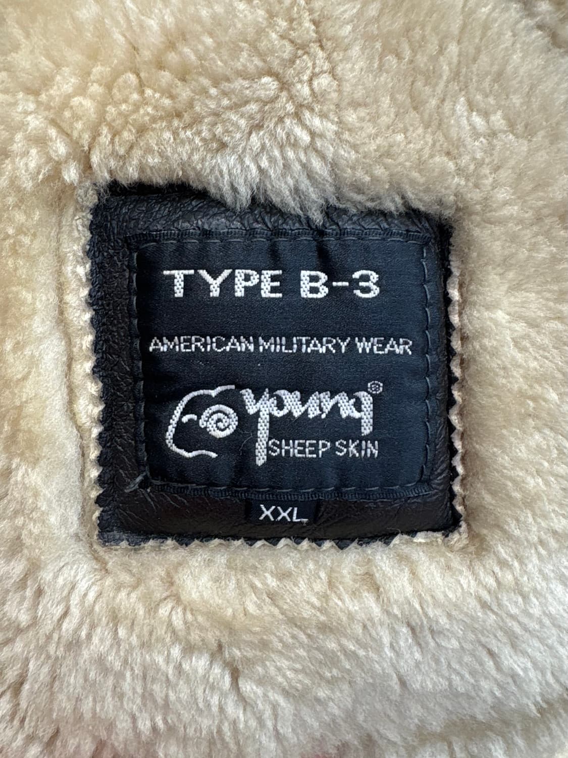B-3 아메리칸 밀리터리 양가죽 무스탕 상품이미지10