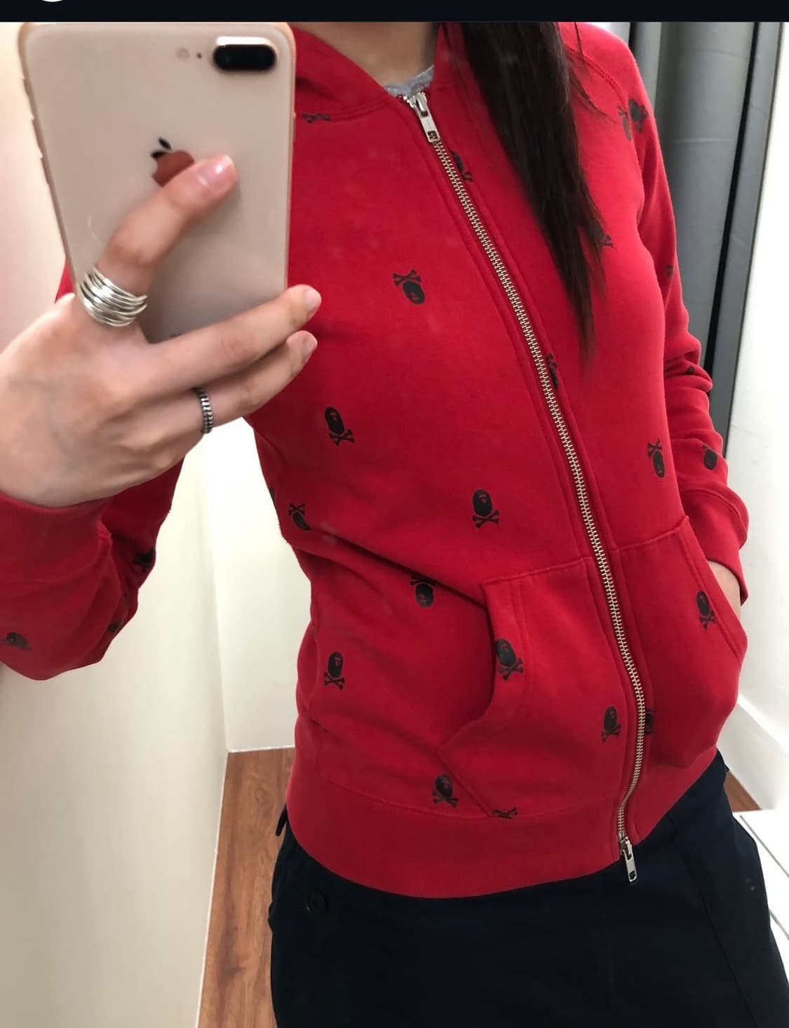 딱붙핏))) 해적 베이프 후드 집업 상품이미지2