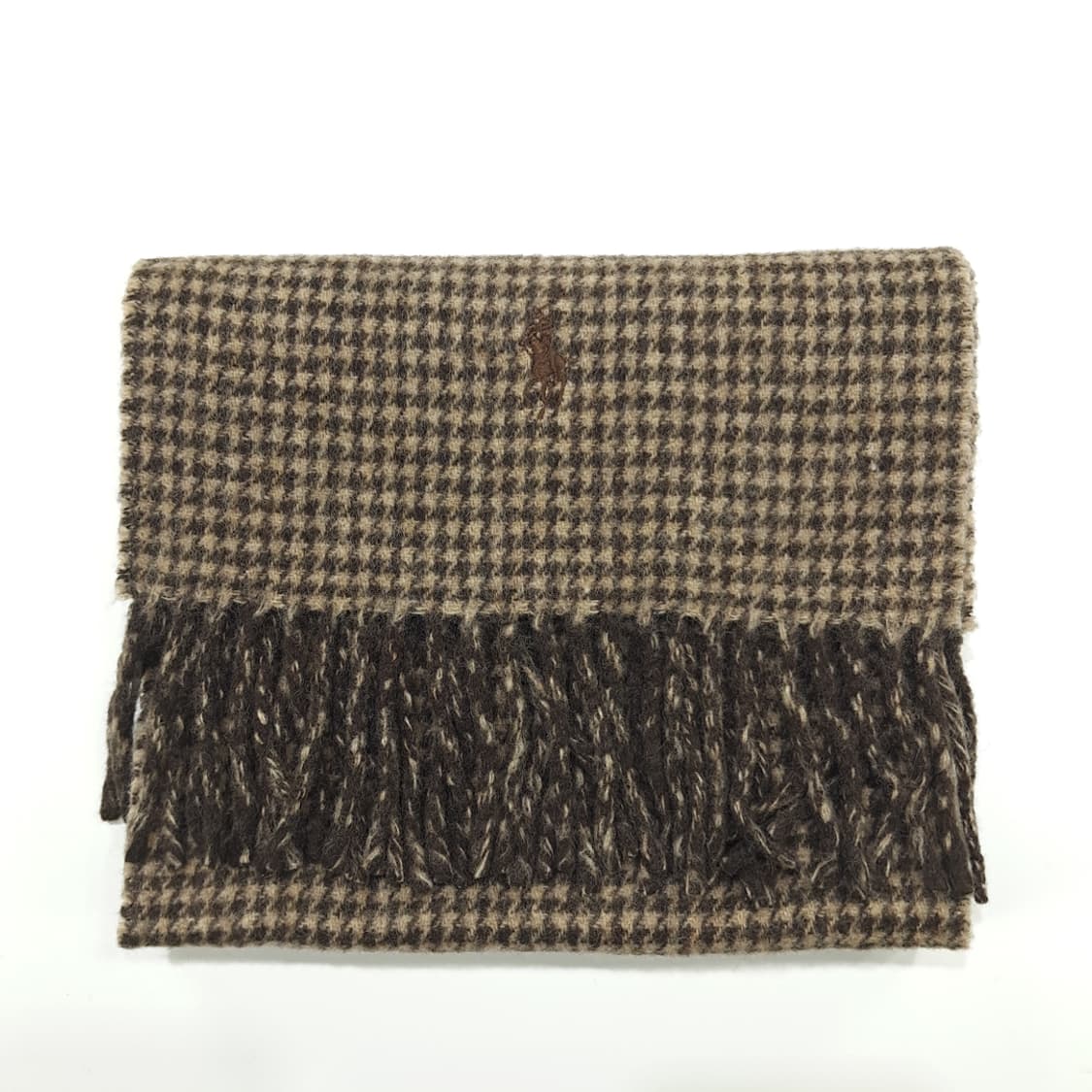 MX224 폴로 랄프로렌 하운드투스 헤링본 램스울 양면 목도리 머플러 상품이미지7
