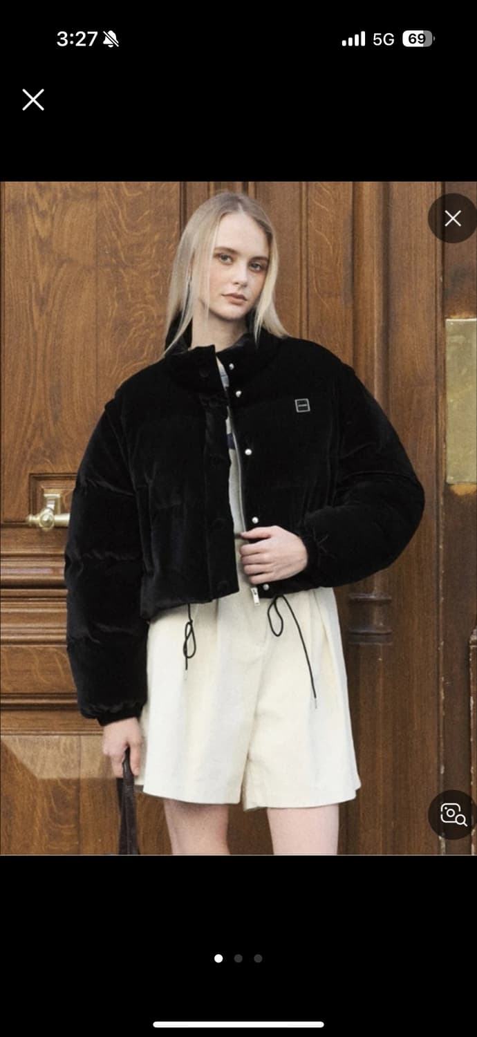 아노에틱 투웨이 벨벳 패딩 덕다운 상품이미지1