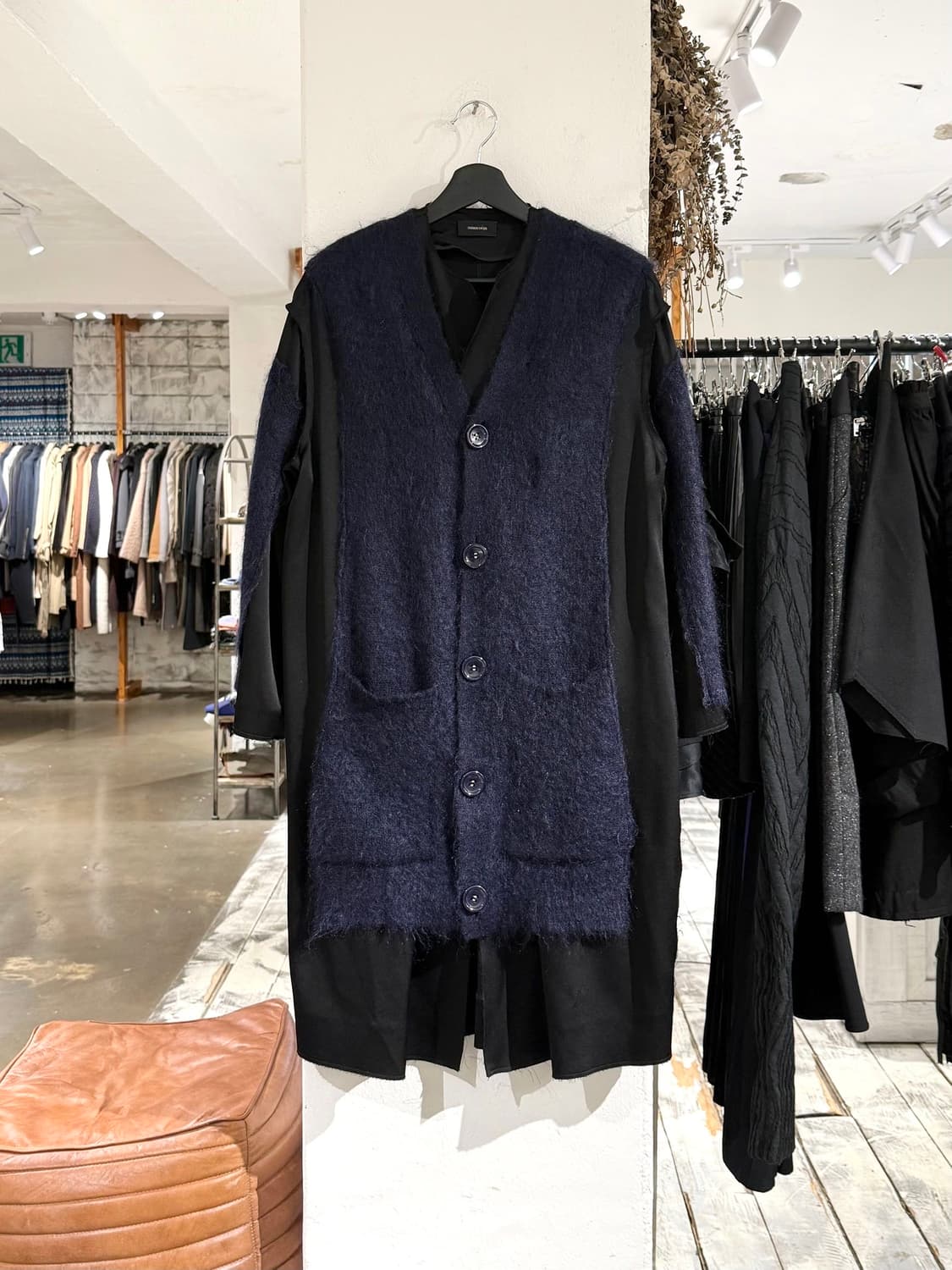 언더커버 네이비 모헤어 롱 가디건  상품이미지1