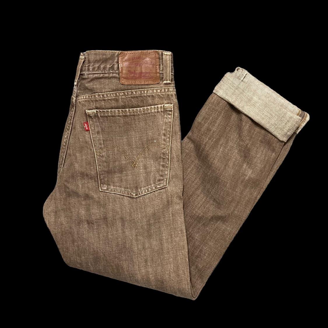 LEVI'S 리바이스 520 로우 테이퍼드 브라운 데님 상품이미지4