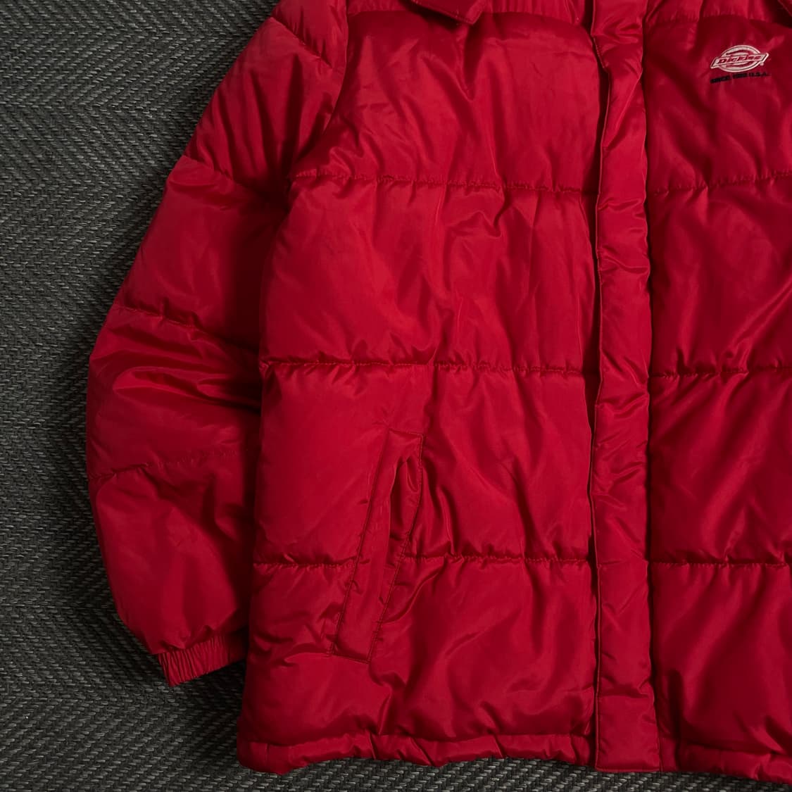 디키즈 USA 오리지날 퀼팅 경량 패딩 레드 o 3981 상품이미지3