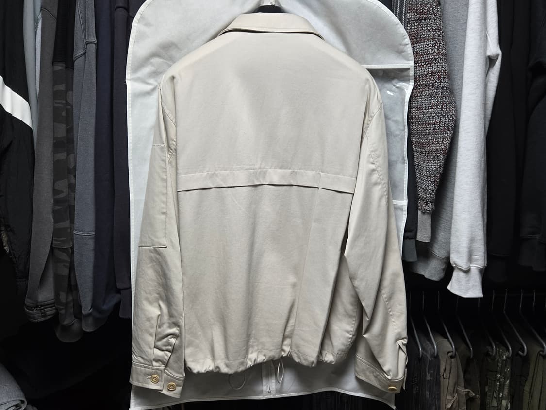 [판매](L)인사일런스 드레이프 플라이트 블루종 - 크림 상품이미지2