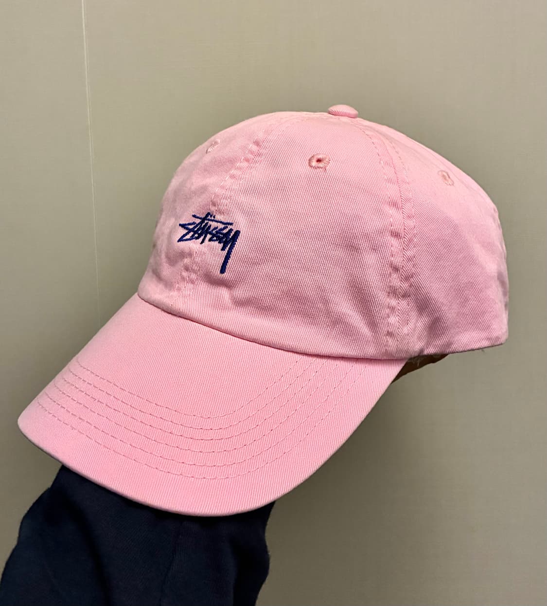 (S/F)Stussy 스투시 베이직 스탁 로우 프로파일 볼캡 모자 핑크 상품이미지1