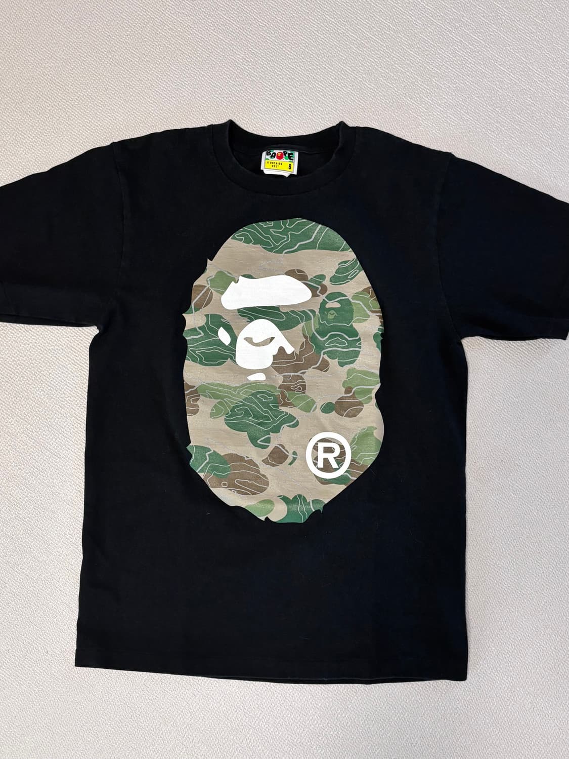 BAPE 베이프 카모 블랙 티셔츠 상품이미지1