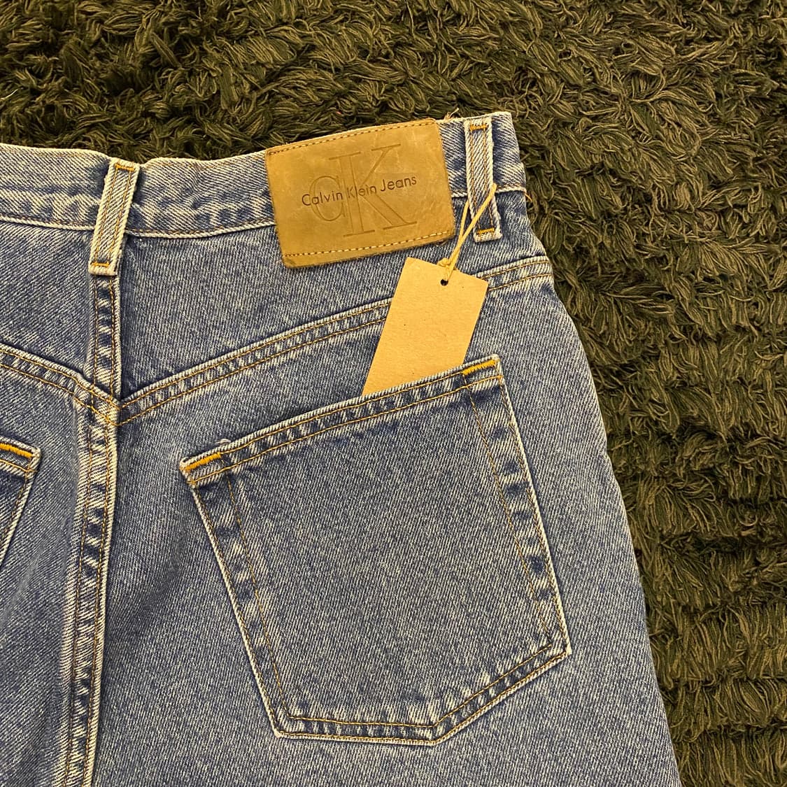 (29inch) 90s캘빈클라인 컷오프 데님 청 반바지 상품이미지4