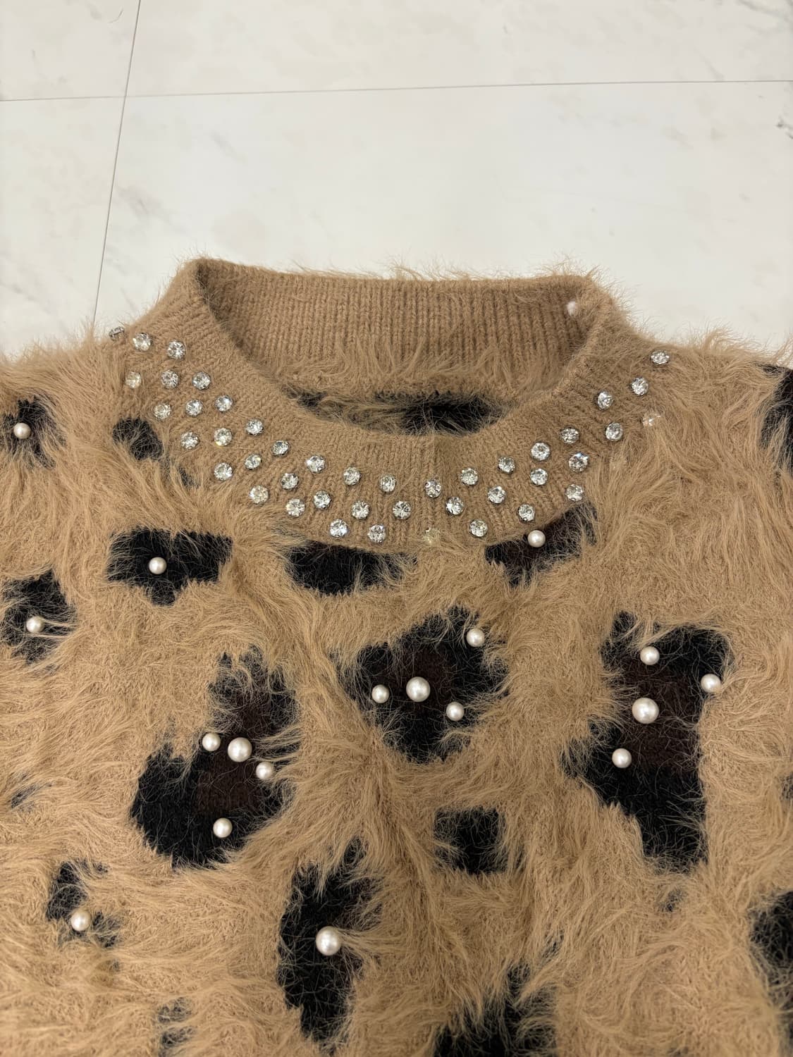 pearl leopard knitwear  상품이미지3