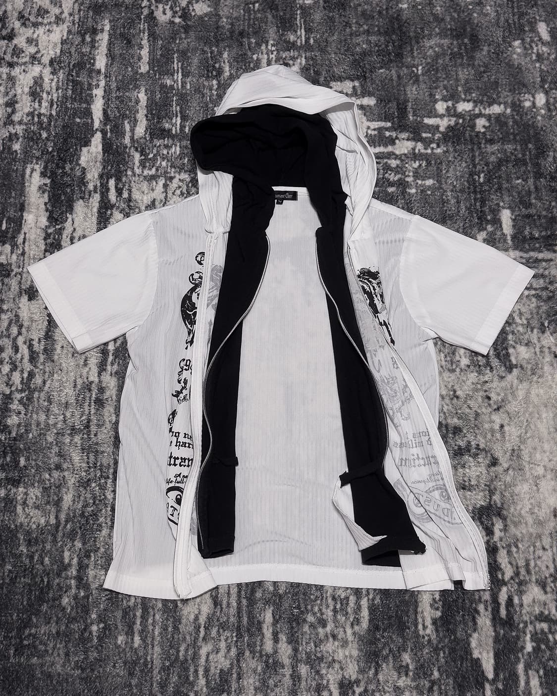 {Beaumont Carr} Graphic Layered Hoodie   상품이미지5